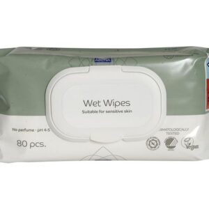 Våtservett oparfymerad plastlock 80/fp