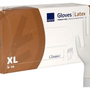 Latexhandske puderfri XL 100/fp