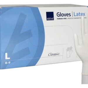 Latexhandske puderfri L 100/fp