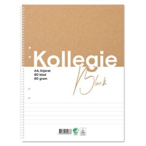 Kollegieblock FW A4 80g 80bl linj