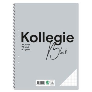 Kollegieblock FW A4 60g 70bl rut h grå