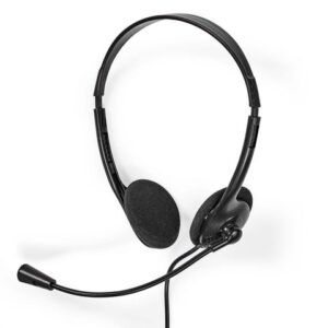 Headset NEDIS CHSTU110BK On-Ear USB-A/C