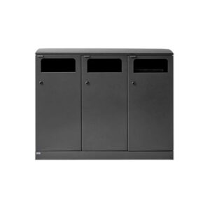 Avfallshantering BICA 3x100L grå