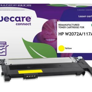 Toner WECARE HP W2072A 117A 1K gul