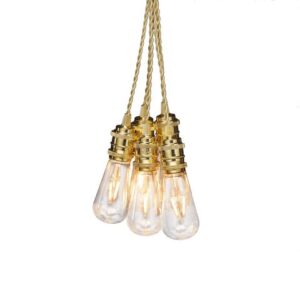 Ljusslinga 8 amber LED E27 3,5m guld
