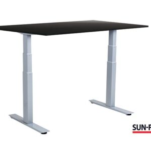 Bord SUN-FLEX VI höj/sänk 140x80 grå/sva