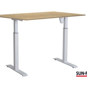 Bord SUN-FLEX II höj/sänk 140x80 vit/bjö