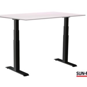 Bord SUN-FLEX VI höj/sänk 120x80 sva/vit