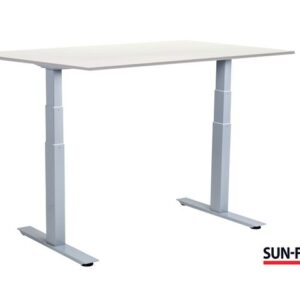 Bord SUN-FLEX VI höj/sänk 160x80 grå/vit