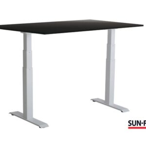 Bord SUN-FLEX VI höj/sänk 140x80 vit/sva