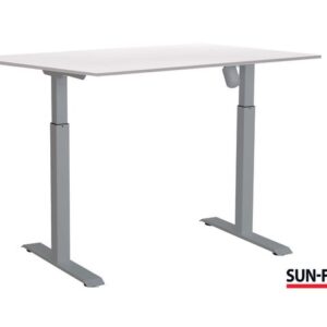 Bord SUN-FLEX I höj/sänk 120x80 grå/vit