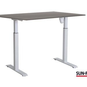 Bord SUN-FLEX II höj/sänk 120x80 vit/grå