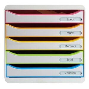 Blankettbox EXACOMPTA BIGBOX 5 lådor vit