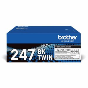 Toner BROTHER TN247BK 2x3K svart 2/fp