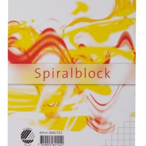 Spiralblock A6 60g 100 blad rutat