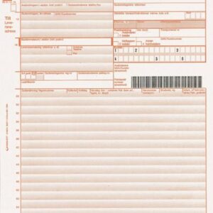 Fraktsedel 4-delad A 701 100/fp