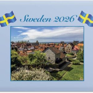 Väggkalender Sweden med kuvert 2026